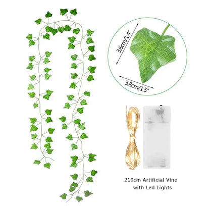 Green Leaf String Lights