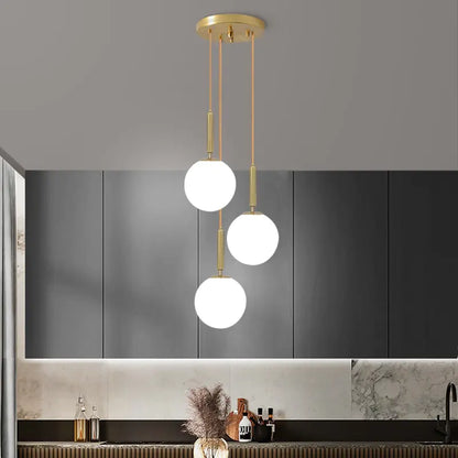 Modern Led Glass Ball Chandelier Lights